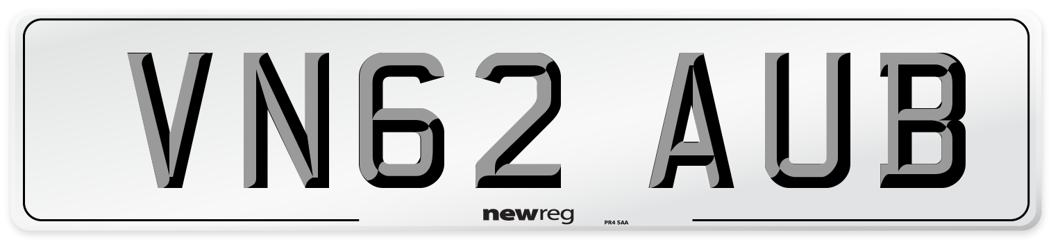 VN62 AUB Number Plate from New Reg